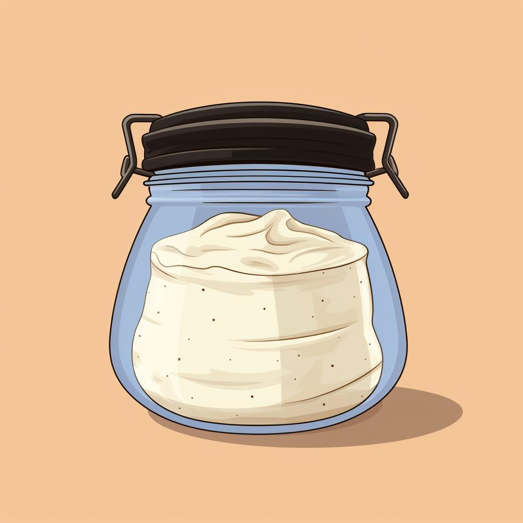 Image of a healthy, revived sourdough starter